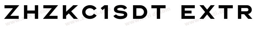 ZHZKC1SDT ExtraBold字体转换 ZHZKC1SDT ExtraBold字体转换